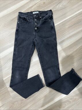 Madewell High-Rise Black Button-Fly Jeans
